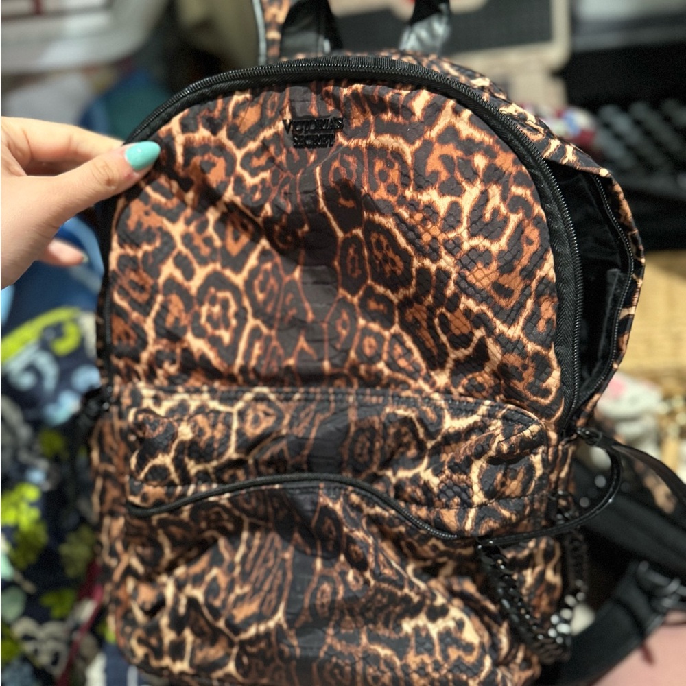 Leopard Print Backpack